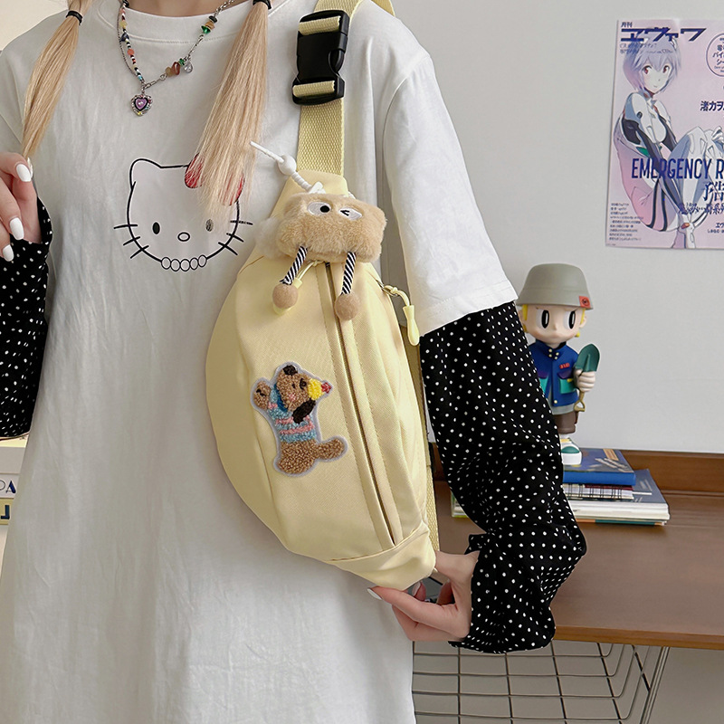 Spring and summer high-end niche crossbody small bag women cute cartoon dog underarm bag shoulder bag